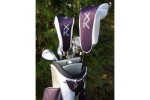 LADIES XV LAVENDER GOLF CLUB SET w/OPTIONAL BAG; FREE PUTTER & HEAD COVERS RIGHT: PETITE OR REG